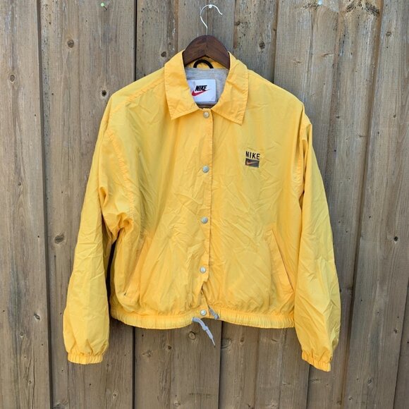 Vintage 90s Nike Jacket Yellow Large - Picture 4 of 7